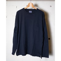hobo ホーボー "L/S CREW NECK TEE COTTON JERSEY OVERDYED"