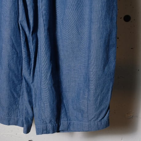 HARVESTY ハーベスティー"CHAMBRAY CROPPED CIRCUS  PANTS "