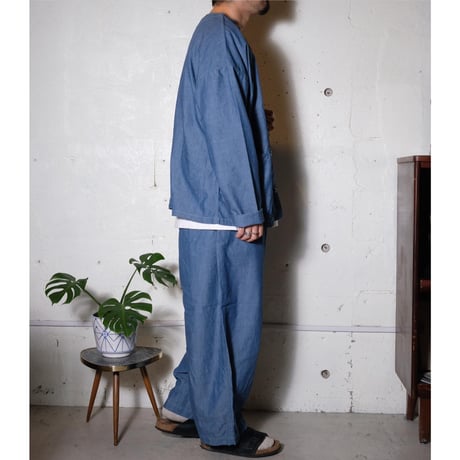 HARVESTY ハーベスティー"CHAMBRAY CROPPED CIRCUS  PANTS "