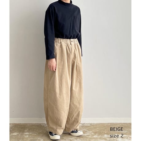 HARVESTY ハーベスティ "CORDUROY EASY CIRCUS PANTS コーデュロイ イージーサーカスパンツ"