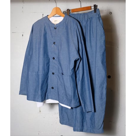HARVESTY ハーベスティー"CHAMBRAY CROPPED CIRCUS  PANTS "