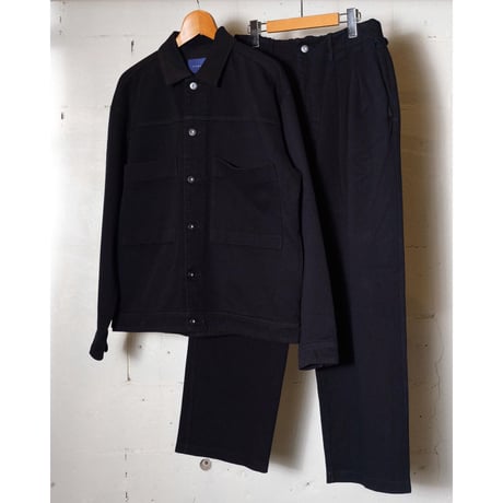 CURLY カーリー "DENIM 2TUCK WIDE EZ SLACKS -overdyed-" パンツ