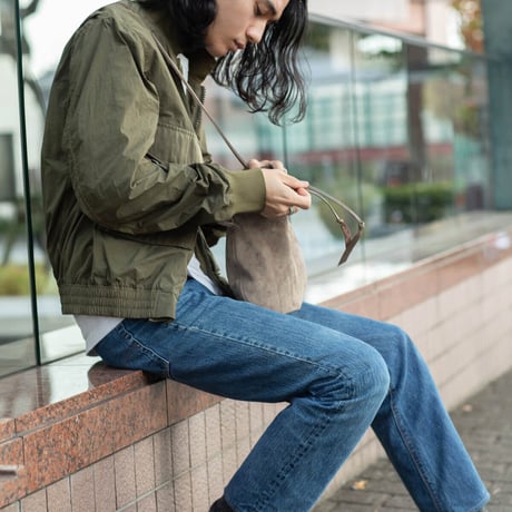 hobo ホーボー "DRAWSTRING POUCH FIDLOCK® BUCKLE COW SUEDE"ドローストリングポーチ