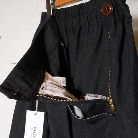 HARVESTY ハーベスティ "T/R WIDE EGG CROPPED PANTS" ワイドエッグクロップドパンツ