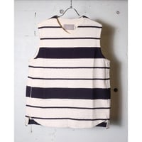 CURLY カーリー ”CABLE JACQUARD VEST -border-"ケーブルジャガードベスト