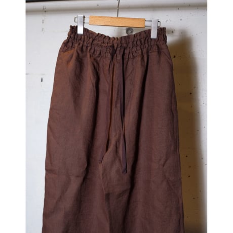 TRAVAIL MANUEL トラバイユマニュアル "ブリーズリネンサッシュリボンパンツ"