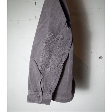 hobo ホーボー "SHIRT JACKET COTTON CORDUROY BENGALA MUD DYED"