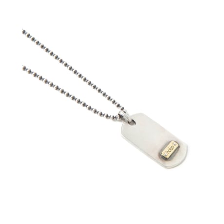 hobo ホーボー "DOGTAG NECKLACE 925 SILVER with BRASS" ドックタグネックレス