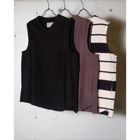 CURLY カーリー ”CABLE JACQUARD VEST -solid-"ケーブルジャガードベスト
