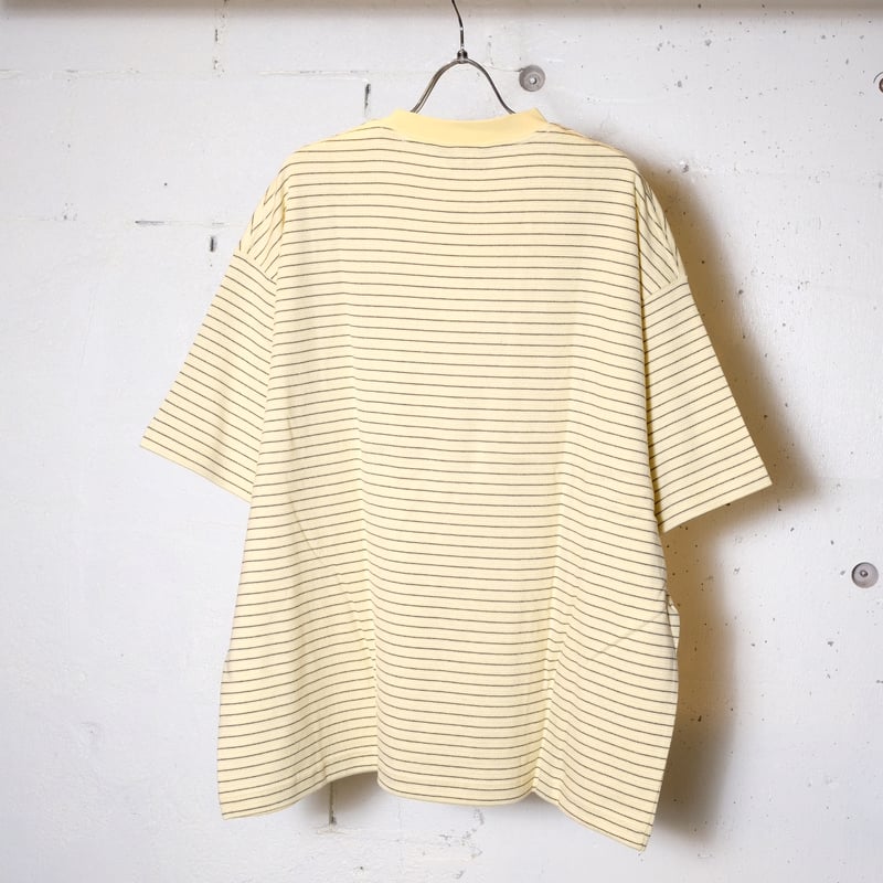 トップス EVCON BORDER WIDE S/S T-SHIRT 3 EVCON - BORDER WIDE S/S T-SHIRT | BLACK | カットソー | NapsNote