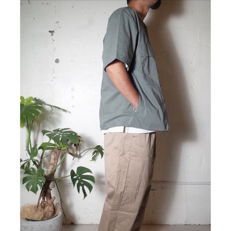 MANUAL ALPHABET マニュアルアルファベット "DRY FEEL PIN-DOT COACH SHT"シャツ