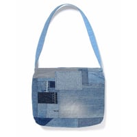 hobo ホーボー "DELIVERY BAG UPCYCLED COTTON DENIM"デニムパッチワーク