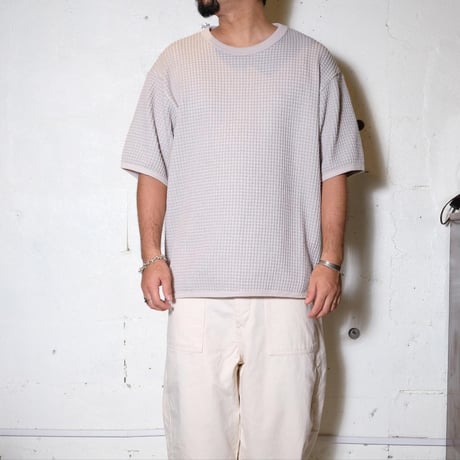CURLY カーリー "TWO-TONE WAFFLE TEE＂ワッフルTEE