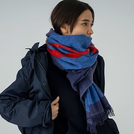 SUBLIME サブライム "PATTERN MERINO STOLE"
