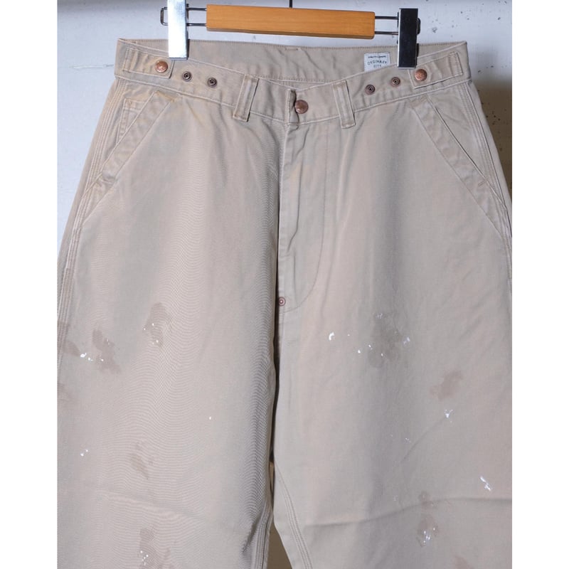 美品ORDINARY FITS ベルパンツ　オーディナリーフィッツ28（日本製) ordinary fits（オーディナリーフィッツ）BELL PANTS