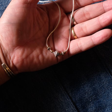 hobo ホーボー "BEADS NECKLACE 925 SILVER with BRASS"