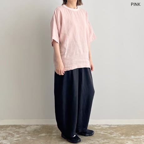 HARVESTY ハーベスティー "FRENCH LINEN S/S PULL OVER"フレンチリネンプルオーバー