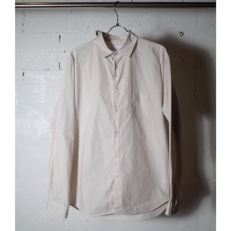 MANUAL ALPHABET マニュアルアルファベット "LOOSE FIT REGULAR COLLAR SHT"