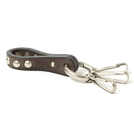 hobo ホーボー "STUDDED 3 HOOK KEY RING NUBUCK COW LEATHER"  キーリング