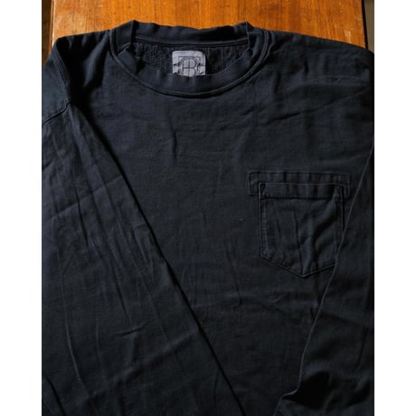 hobo ホーボー "L/S CREW NECK TEE COTTON JERSEY OVERDYED"
