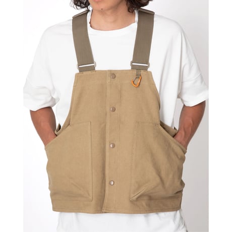 hobo ホーボー "PLAY VEST COTTON CANVAS VINTAGE WASH"