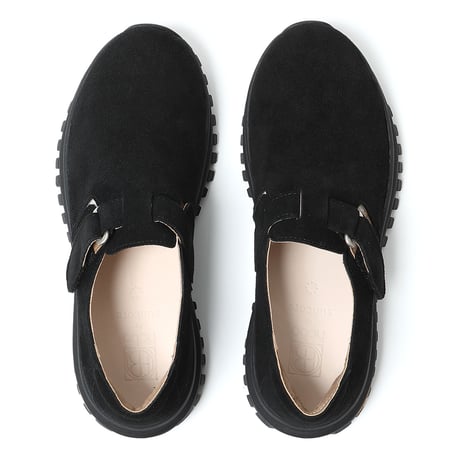 hobo ホーボー "STRAP SLIP ON SHOES COW SUEDE by SUNCORE"