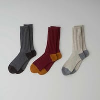 CURLY カーリー "ECOLOGICAL BICOLOR SOCKS" ソックス