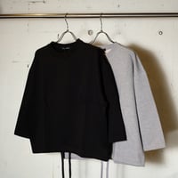 TRAVAIL MANUEL トラバイユマニュアル "ハイゲージ裏毛ヘムコードプルオーバー"