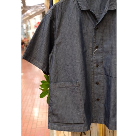 ORDINARY FITS オーディナリーフィッツ "OPEN COLLAR S/S SHIRTS RIPSTOP"