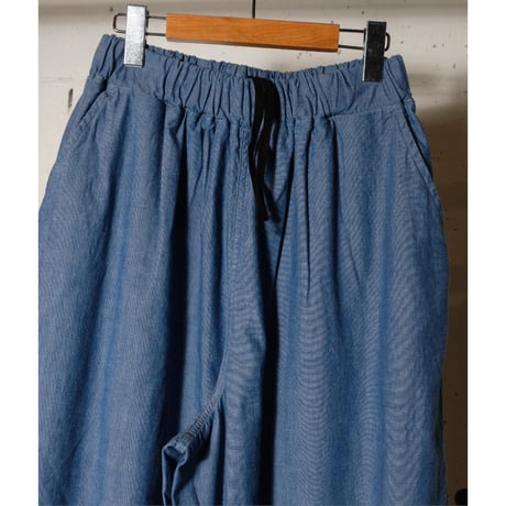 HARVESTY ハーベスティー"CHAMBRAY CROPPED CIRCUS  PANTS "