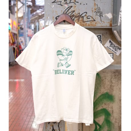 Union Special ユニオンスペシャル"GIANT Tube PG Print S/S TEE "BELIEVER "