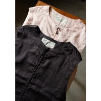 HARVESTY ハーベスティ"LINEN CANVAS ZIP VEST"
