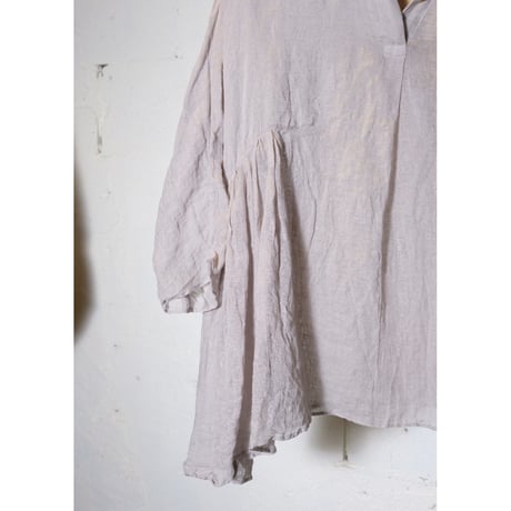 (g) グラム " LINEN SKIPPER GATHER TUNIC"