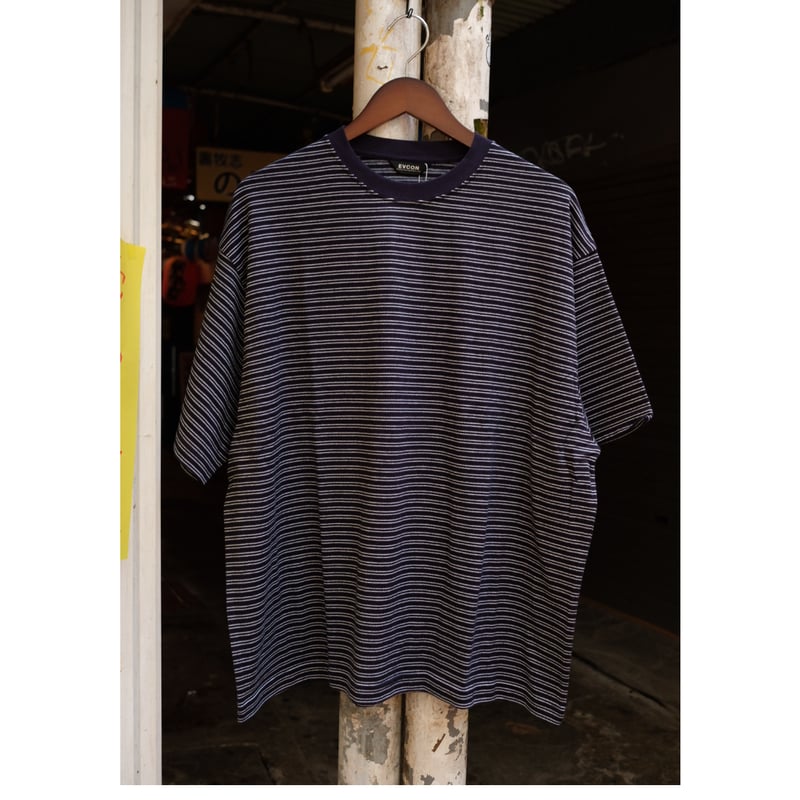 ENNOY PANEL BORDER S/S T-SHIRT XXL NAVY