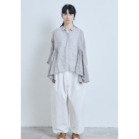 (g) グラム " LINEN SKIPPER GATHER TUNIC"