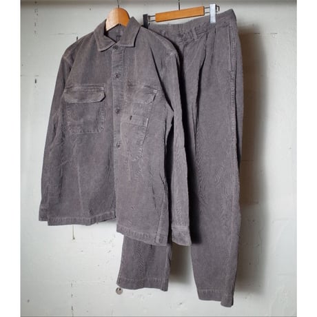 hobo ホーボー "SHIRT JACKET COTTON CORDUROY BENGALA MUD DYED"