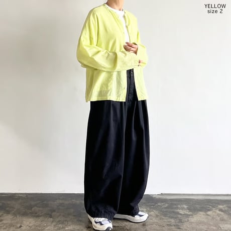 HARVESTY ハーベスティー "COTTON DYED LAWN ATELIER CARDIGAN "