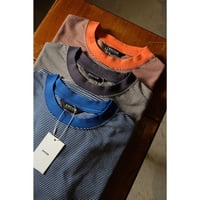 EVCON エビコン" Mercerization Border Wide S/S Tee"