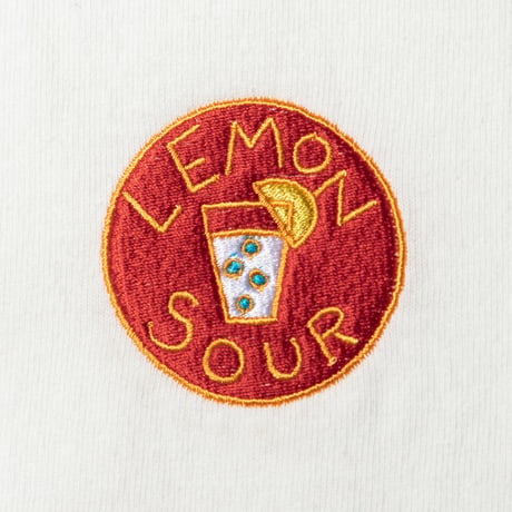 TACOMA FUJI RECORDS タコマフジレコード "LEMON SOUR embroidery SS  designed by Tomoo Gokita"