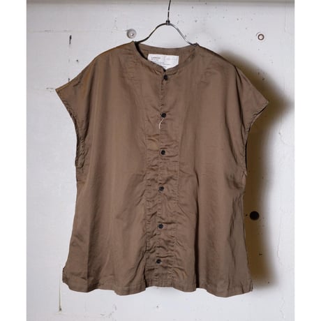 HARVESTY ハーベスティ"SLEEVELESS ATELIER BLOUSE "ノースリーブ アトリエブラウス