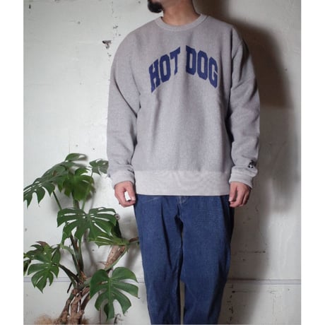 TACOMA FUJI RECORDS タコマフジレコード "HOT DOG COLLEGE LOGO SWEATSHIRT designed by Shuntaro Watanabe" スウェット
