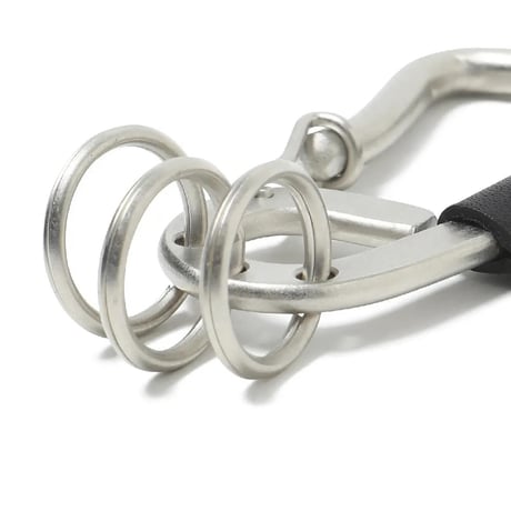 hobo ホーボー "CARABINER KEY RING L with COW LEATHER"カラビナ