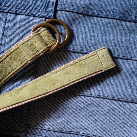 hobo ホーボー"DOUBLE RING BELT PIG SUEDE" ベルト