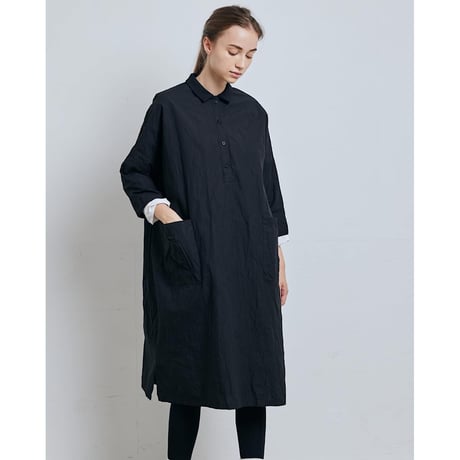 (g) グラム "RIB COLLAR BOX ONE PIECE" リブカラーボックスワンピース