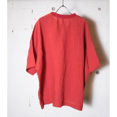 HARVESTY ハーベスティー "FRENCH LINEN S/S PULL OVER"フレンチリネンプルオーバー