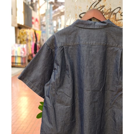 ORDINARY FITS オーディナリーフィッツ "OPEN COLLAR S/S SHIRTS RIPSTOP"