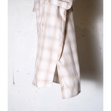 MANUAL ALPHABET マニュアルアルファベット "TWILL CHECK 4POCKET S/S SHT"