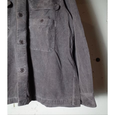 hobo ホーボー "SHIRT JACKET COTTON CORDUROY BENGALA MUD DYED"