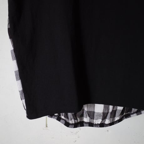 MANON マノン "CUT FRILL COMBI SHT TEE" カットフリル コンビシャツT