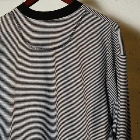PERS PROJECTS パースプロジェクト "VICTOR L/S BLIND BORDER TEE"